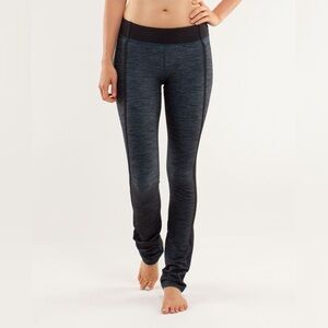 Lululemon Forme Pant Leggings Reversible Slub Denim Alberta Lake Black